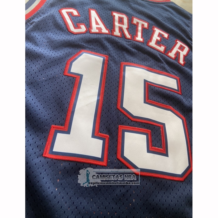 Camiseta Toronto Raptors Vince Carter NO 15 Mitchell & Ness 2006-07 Azul
